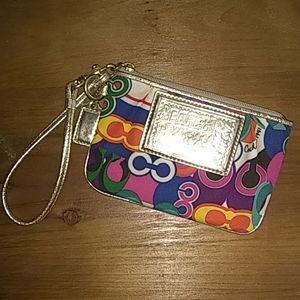 Coach Poopy Wristlet